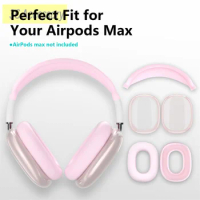 For Airpods Max Headphone Case Anti-Scratch Shell Transparent Silicone Soft TPU Protective Case For AirPods Max Accessories