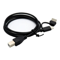 Type-C OTG Piano Connector Cable USB TYPE C Male To USB2.0 Type-B Male Adapter Cord for Printer Scanner Phone 1M