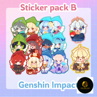 Sticker Genshin Impact pack B ( 14 stickers)