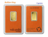 5 grams Valcambi Suisse Gold bar | 999.9 Purity
