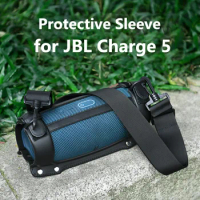 New Bluetooth Speaker Case Soft Protective Cover Skin With Strap Carabiner for JBL Charge 5 Wireless Bluetooth Speaker Bag