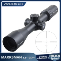 Vector Optics Marksman 3.5-10x44 Hunting Rifle Scope Tactical Riflescope Turret Lock 1/10 MIL Fit Airgun &amp; Real Firearms .308win