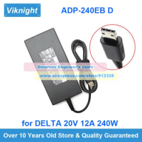 Genuine 240W Delta 20V 12A AC Adapter ADP-240EB D Charger for MSI Gaming Laptop GP76 GE66 GE76 GP66 