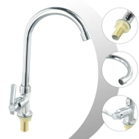 Sink Cold Taps Faucet Kitchen Sink Faucet Single Lever Hole Tap Cold Water Complements Kitchen Aesthetics Thermostats