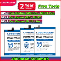LOSONCOER 5500mAh BP40 For Xiaomi Redmi K20 Pro / Mi 9T Pro BP41 For Redmi K20 / Mi 9T BP42 Battery For Xiaomi Mi 11 Lite