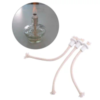 7Pcs Heat Resistant Oil Lamp Wick Replacement for Ceramic Holders Torch Wine Bottle Oil Candle Lamp
