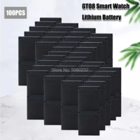 100PC GT08 350mah Rechargeable Li-po Li-ion Lithium Smartwatch Battery Stable Power Supply Batteries Replacement for Smart Watch