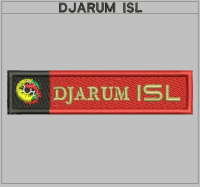 EMBLEM PATCH BORDIR DJARUM ISL KUALITAS TINGGI - DH