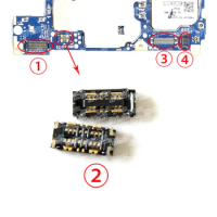 2pcs LCD FPC Plug Board PCB Connector mainboard flex connector USB board battery plug For Asus ZenFone Max Pro (M2) ZB631KL