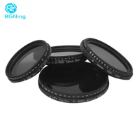 Universal ND2-400 Neutral Density Fader Variable ND Filters 37/40.5/49/52/58/62/72/77/82mm for Canon/Nikon/Sony dSLR Cameras