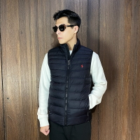 美國百分百【全新真品】Ralph Lauren 羽絨背心 立領 RL 小馬 POLO 背心外套 黑色 BJ68