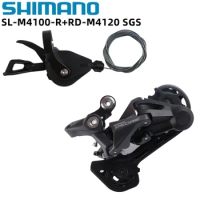 Shimano Deore M4100 Mini Groupset 2x10v/11v Shifter Lever RD-M4120 M5120 Long Cage Rear Derailleur For 10s Mountain Bike Set