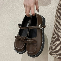 日系jk小皮鞋女2021新款春季英倫風黑色百搭配裙子洛麗lolita鞋子