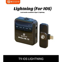 Original MIXIO-T9 Wireless Microphone Professional Mikrofon Lavalier HP IOS
