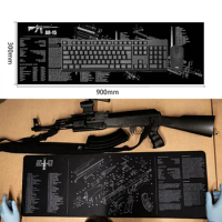 Tactical Gun Cleaning Rubber Mat Mouse Pad For AR15 AK47 Remington870 Glock 1911 Beretta 92 P320 CZ-75 CZ SHADOW 2 SA HK USP