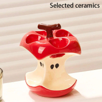 Creative Apple Ceramic Toothbrush Handheld Safety Butler Bathroom Toothbrush Base Bracket Ceramic St