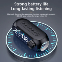 Bluetooth speaker RGB subwoofer portable mini clock home alarm clock desktop bluetooth speaker
