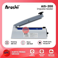 IMPULSE SEALER PANJANG 200 MM ARASHI AIS-200 GARANSI RESMI ( MEDAN )