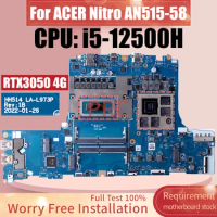 For Acer Nitro AN515-58 Laptop Motherboard LA-L973P SRLCY i5-12500H GN20-P0-A1 RTX3050 4G Notebook Mainboard