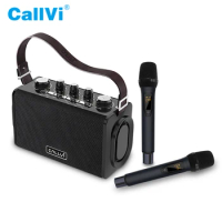 V-832 Portable Wireless Karaoke Speaker Amplifier with UHF microphones