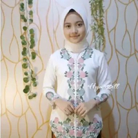 Kebaya Anak SD Model Encim Tradisional Modern Premium Brukat Elegan untuk Pesta, Wisuda Dan sekolah 