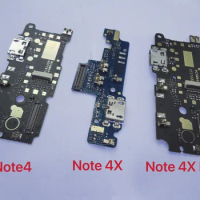 New Microphone Module+USB Charging Port Board Flex Cable Connector Parts For Xiaomi Redmi Note 4 4X 4XPro Global Replacement