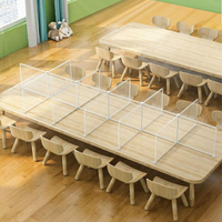 【樂天精選】透明防飛沫隔離板分隔板吃飯擋板食堂桌子學生用餐桌面防疫