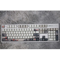 Koi Cherry Blossoms Design Black White Sublimation PBT Keycaps For Cherry Mx Switch Mechanical Gaming Keyboard 108keys OEM