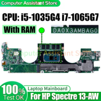 For HP Spectre 13-AW Laptop Mainboard DA0X3AMBAG0 L71985-601 L71986-601 L71988-601 i5-1035G4 i7-1065G7 Notebook Motherboard