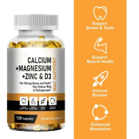 120pcs Calcium Magnesium Zinc Capsules with Vitamin D3