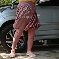 Legging Rok Jumbo Sport Model Payung Skirt Leging Wanita Jersey Premium Legging Rok Olahraga L moca