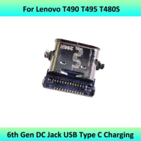 For Lenovo ThinkPad X280 X390 T490 T495 T480S X1 Carbon 6th Gen DC Jack USB Type C Charging Port