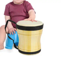 Wood Drums for Kids, Montessori Preschool Bongo Drum, Percussion Instrument for