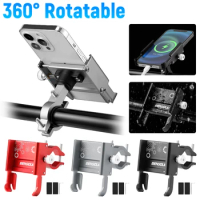 360° Rotatable Bicycle Handlebar Phone Holder for iPhone Xiaomi Riding MTB Bike Moto Motorcycle Bracket Non-slip Cycling Stand