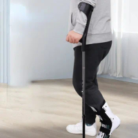 Advanced Elbow Crutches with Shock Absorbers Folding Aluminum Underarm Walking Aids Lightweight for Rehabilitation