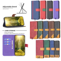 Magnetic Wallet Flip Leather Phone Case For Samsung S23 Ultra S22 Plus S21 S20 FE A34 A54 A14 A23E Card Slots Cover 100Pcs/Lot