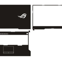 Carbon fiber Vinyl Laptop Sticker Skin Decals Cover Protector for Asus rog strix gl712 17.3"