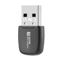 WIFI 6 USB Dongle Mini USB WiFi Card Adapter Driver Free Wi-Fi Lan Adapter 2.4GHz 286.8Mbps For PC Laptop Windows 7 10 11