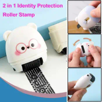 Privacy Blackout Mini Messy Code Identity Cover Eliminator Identity Protection Roller Stamp Guard Seal Information Stamps