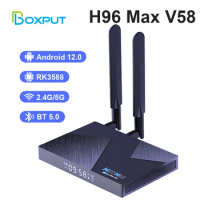 BOXPUT H96 Max TV Box Rockchip RK3588 64G 8K WIFI6 Quad Core IPTV Smart Box TV Android 12 1000M DDR4 BLE5.0 Tv Box Free Shipping