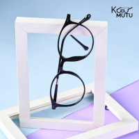 (BELI 1 GR4T1S 1)  FRAME KACAMATA KUCUMUTU BULAT PLASTIK ELASTIS tokyolagi ringan, Lensa antiradiasi