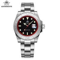 ADDIESDIVE High Quality Quartz Watch for Men Dress Diving Wristwatch 316L Stainless Steel Lume 200m Diver's Watch New reloj