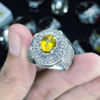 Cincin Batu Natural Yellow Topaz Plus memo - 7