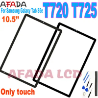 10.5” For Samsung Galaxy Tab S5e T720 T725 SM-T720 SM-T725 Touch Screen Outer Glass Panel Lens Replacement Part