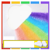 牛奶香味彩虹雲朵泡澡球兒童氣泡彈(200克*2塊)