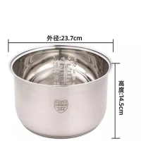 304 stainless steel thickened Rice cooker inner bowl 5L for Panasonic SR-TMG10 SR-TMH10 rice cooker parts