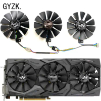 New For ASUS GeForce GTX1060 1070 1070ti 1080 1080ti ROG STRIX Graphics Card Replacement Fan PLD09210S12HH PLD09210S12M