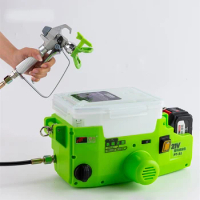 1.7L Airless Paint Sprayer back strap Machine Portable Electric Spray Gun Household High Power Paint Airbrush Lithium Battery