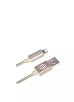 aMagic 金色尼龍蘋果認證USB充電線，MFI Apple Lightning iPhone USB Charging Cable給iPhone/iPad/iPod手機平板高速叉電傳數據(ACB-L210GD)
