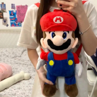 Mainan plush Super Mario Bowser merentasi sempadan, permainan klasik Mario, anak patung hadiah untuk